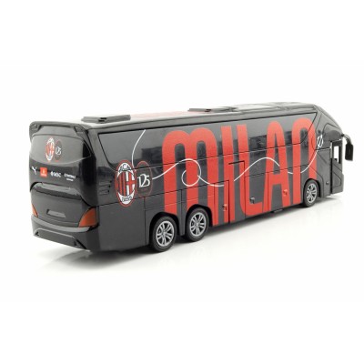 Kovový model Autobus AC Milan s otevíracími dveřmi 1:43 Pull Back