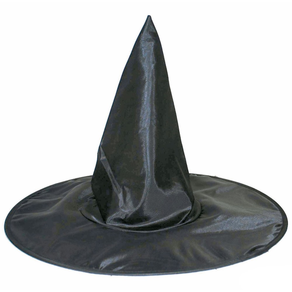 Černý špičatý klobouk čarodějnice dětská