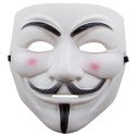 Maska Guy Fawkes Anonymus Vendeta bílá