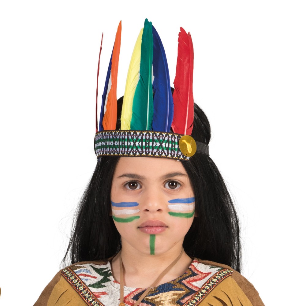 Indiánská čelenka barevná