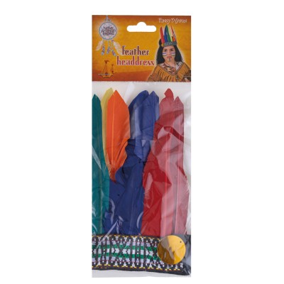 Indiánská čelenka barevná