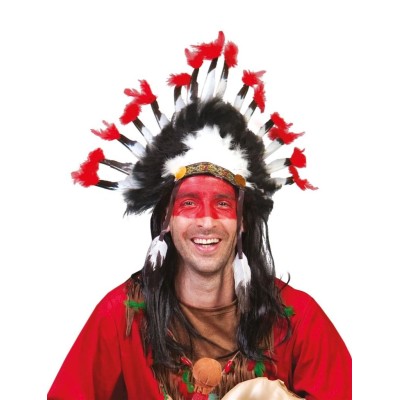 Indiánská čelenka náčelník