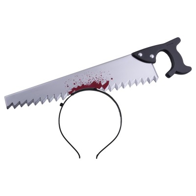 Čelenka pila v hlavě Halloween