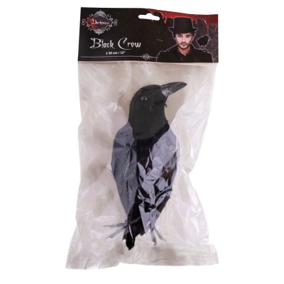 Černá vrána dekorace 35cm