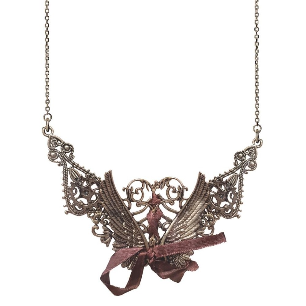 Náhrdelník křídla steampunk