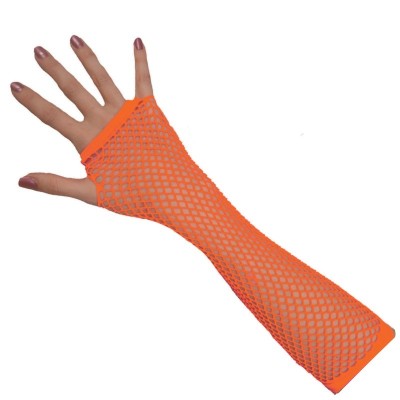 Rukavice síťované neon oranžová