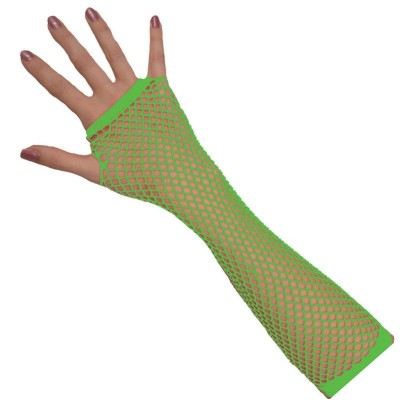 Rukavice síťované neon zelená