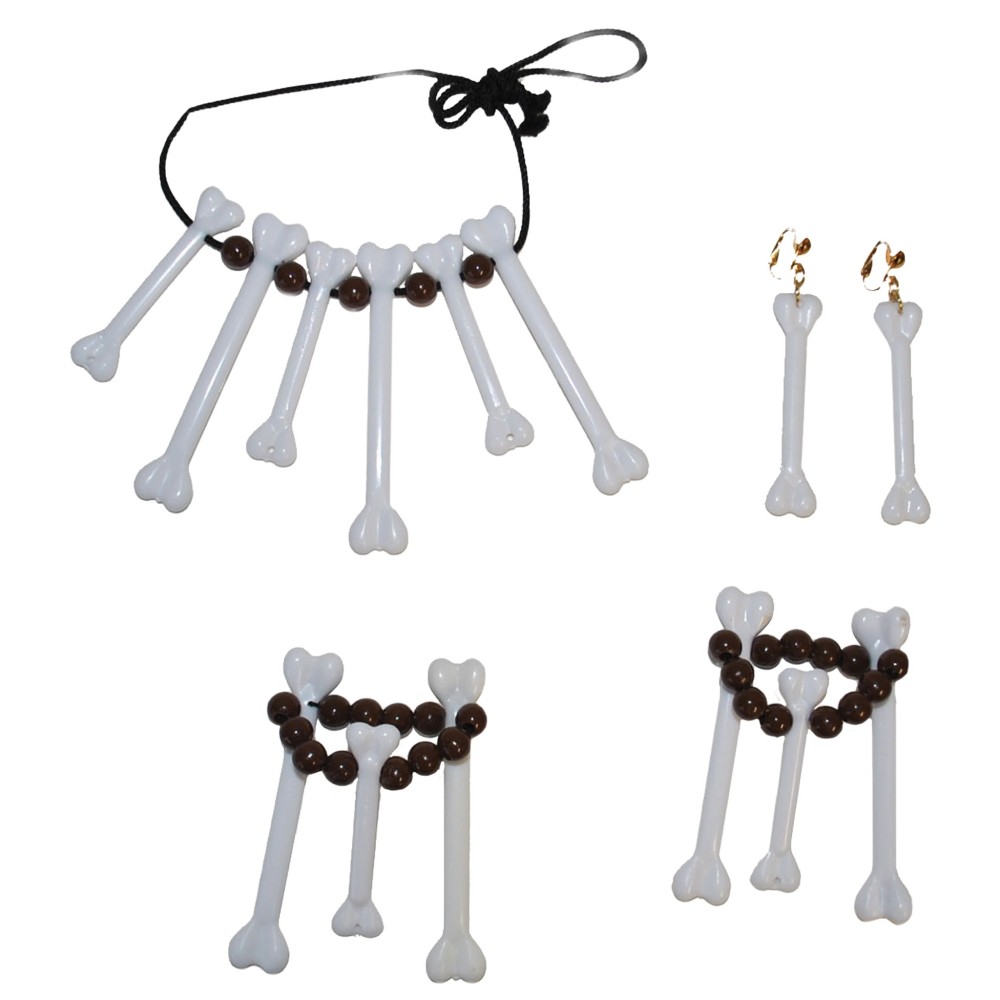 Sada pravěk šperky kosti