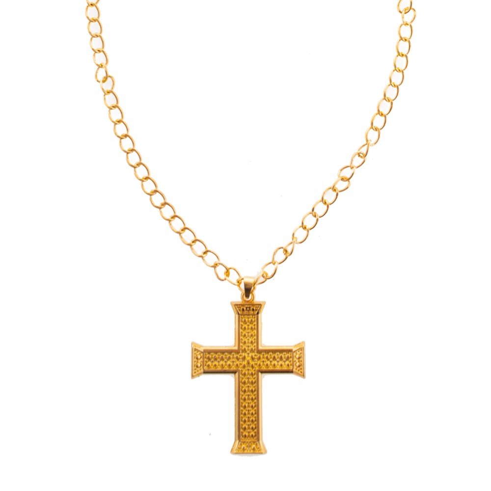 Náhrdelník kříž zlatý
