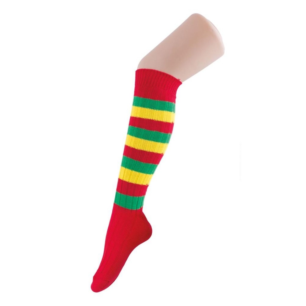 Punčochy podkolenky pruhované barevné