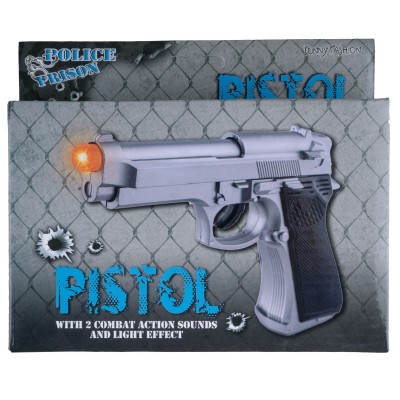 Policejní revolver pistole se světlem a zvukem