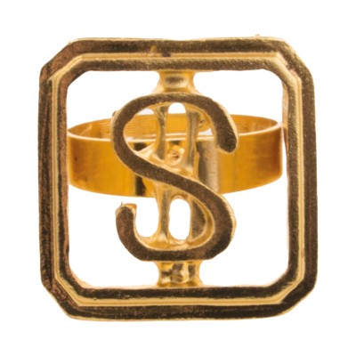 Prsten dolar kovový