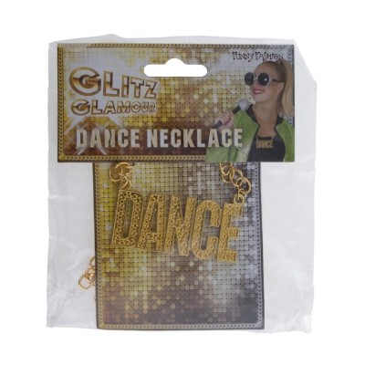 Kovový náhrdelník DANCE zlatý