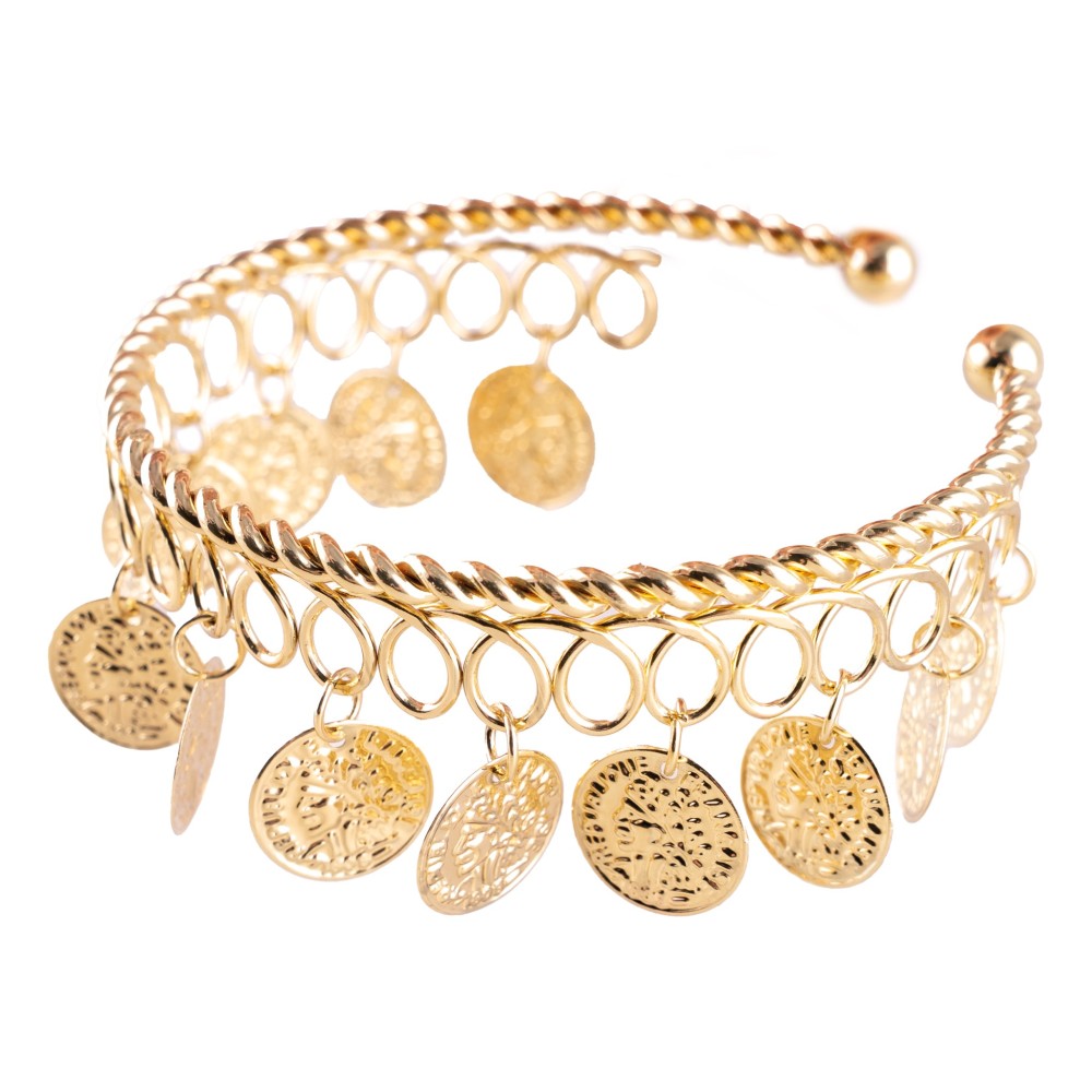 Kovový arabský náramek břišní tanečnice