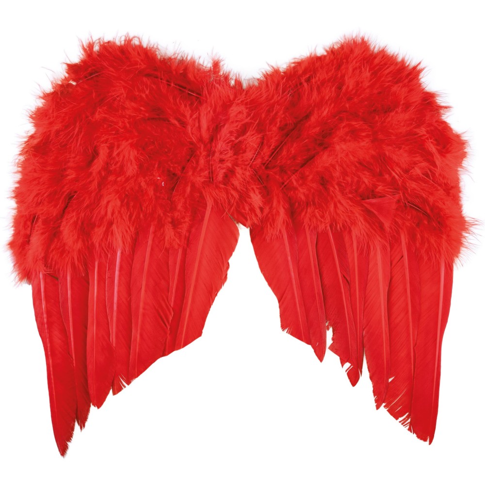 Křídla červená čert 34 x 33 cm