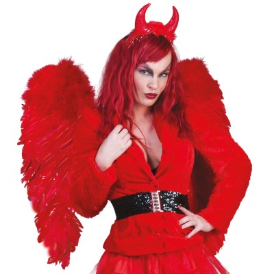 Křídla červená čertice čert 70 x 65 cm