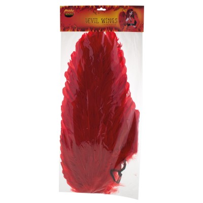 Křídla červená čertice čert 70 x 65 cm