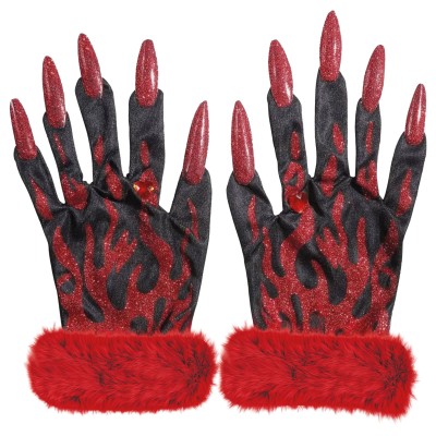Třpytivé rukavice čertice