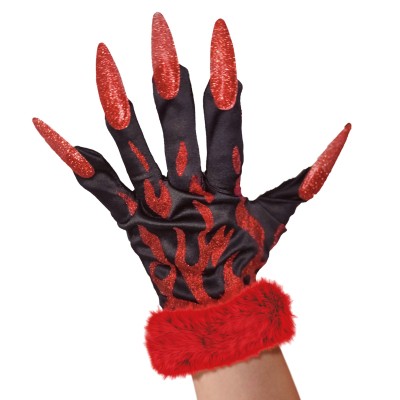 Třpytivé rukavice čertice
