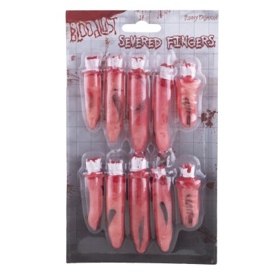 Dekorace krvavé prsty zombie Halloween