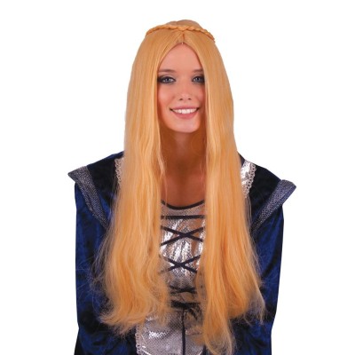 Paruka dámská dlouhá s copánkem