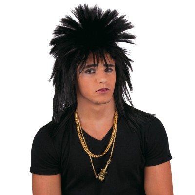 Paruka retro punk černá