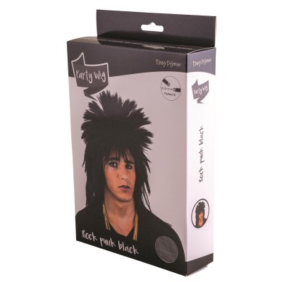 Paruka retro punk černá