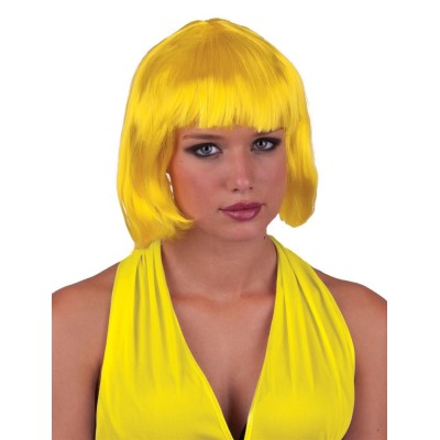 Paruka dámská žlutá mikádo