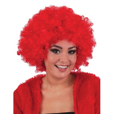 Paruka afro červené kudrnaté