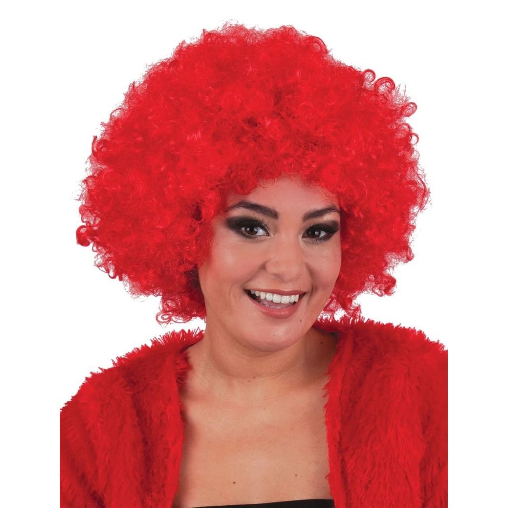 Paruka afro červené kudrnaté