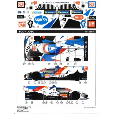 RC Model BMW M Hybrid V8 LE MANS 1:14 - 2.4GHz auto na dálkové ovládání