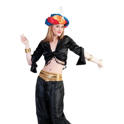 Dámský kostým Břišní tanečnice černý top