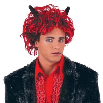 Čertovská paruka a rohy čert