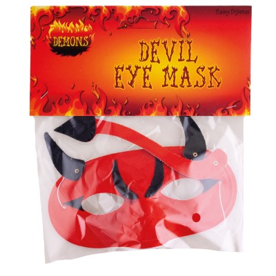Maska přes oči škraboška čert