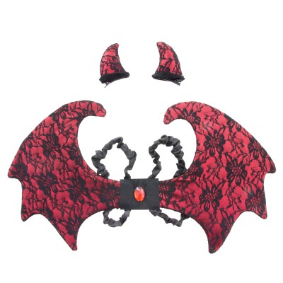 Sada čertice křídla a rohy