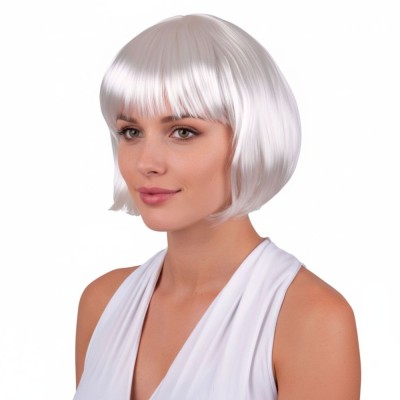 Paruka dámská bílá mikádo