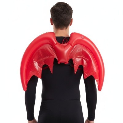 Nafukovací křídla červená 70 cm čert