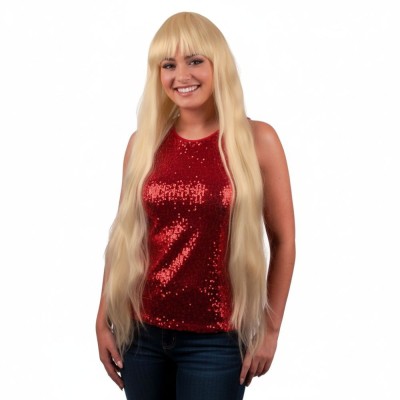 Paruka dámská blond dlouhá