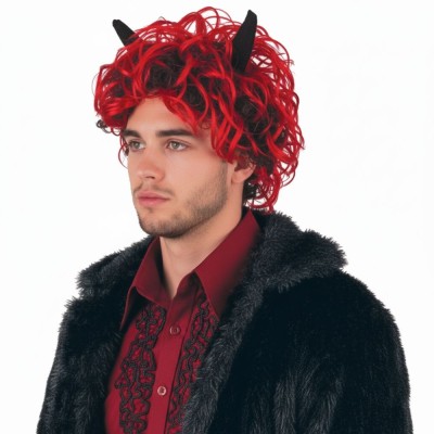 Čertovská paruka a rohy čert