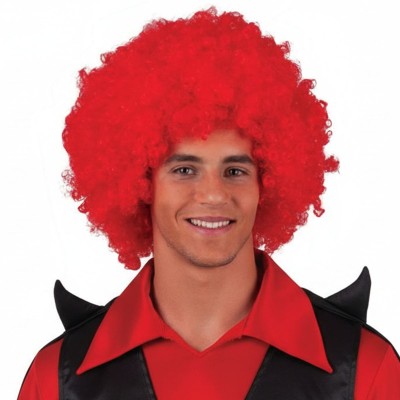 Paruka maxi afro červená