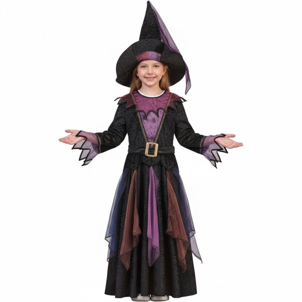 Dětský dívčí kostým Čarodějnice Blacky 140
