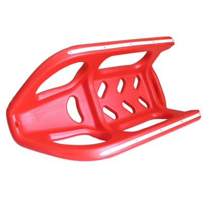 Plastové dětské sáňky o délce 92cm a nosností do 100Kg - červené