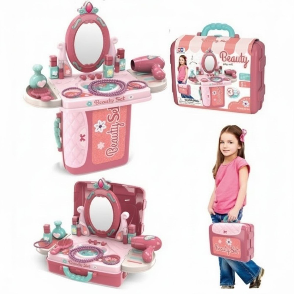 Sada Rozkládací kufřík s hračkami Toaletní stolek