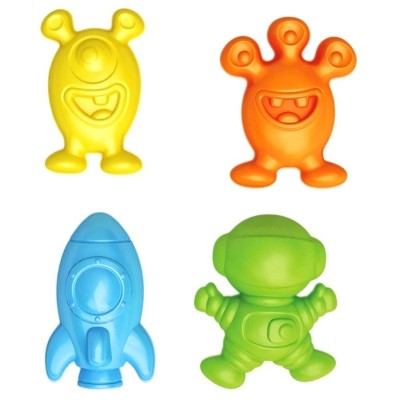 Bábovičky na pískoviště vesmír 4 ks