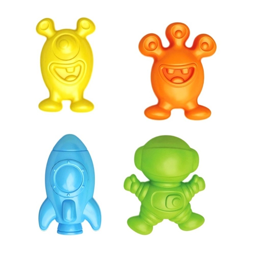 Bábovičky na pískoviště vesmír 4 ks