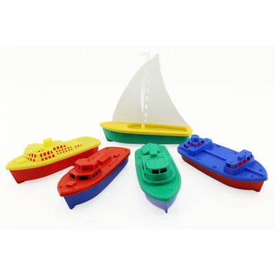 Malé plastové lodičky do vody i písku 5 druhů v balení