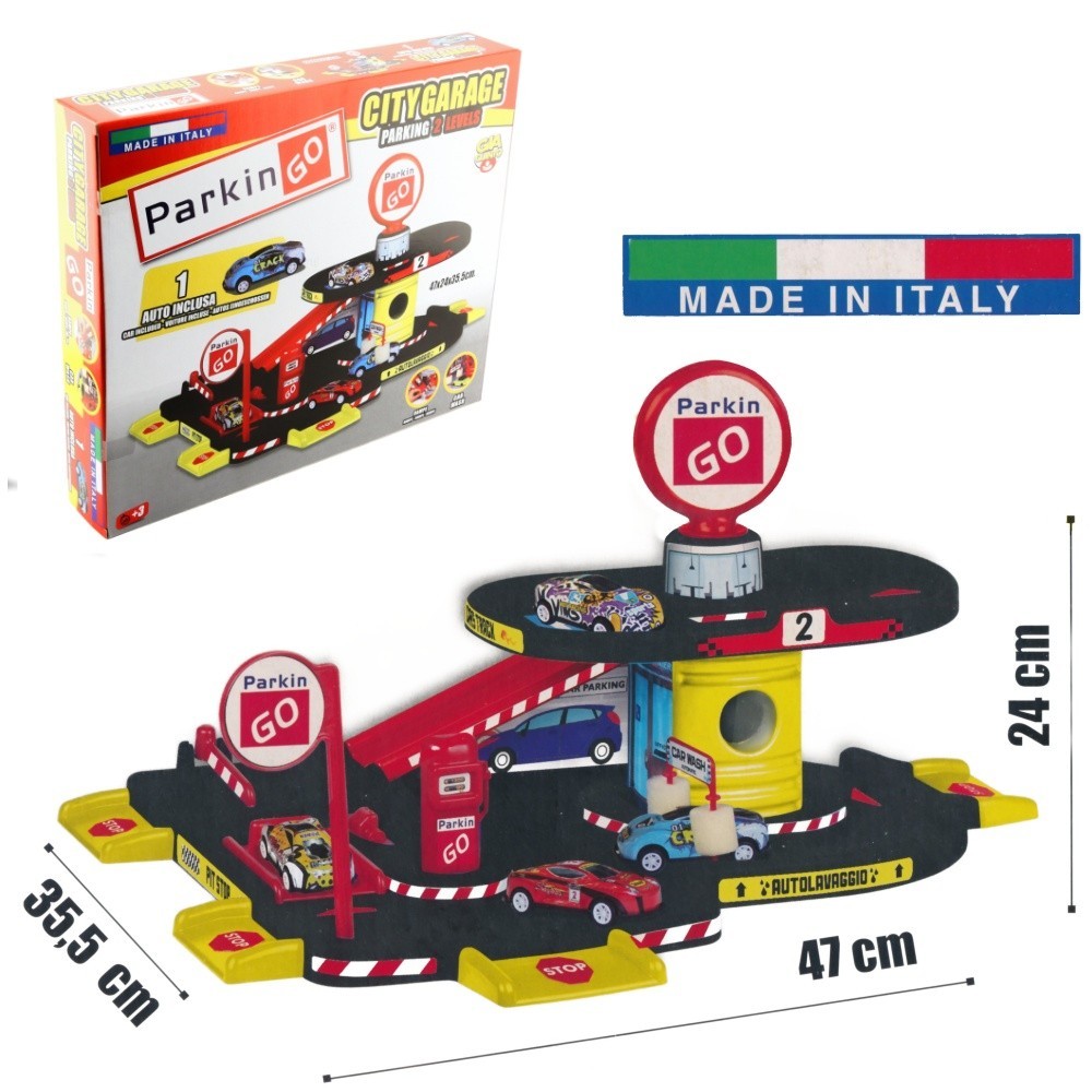 Patrová garáž s rampou pro autíčka 47cm