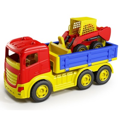 Nákladní auto a pracovní stroj Bobcat barevný 36cm