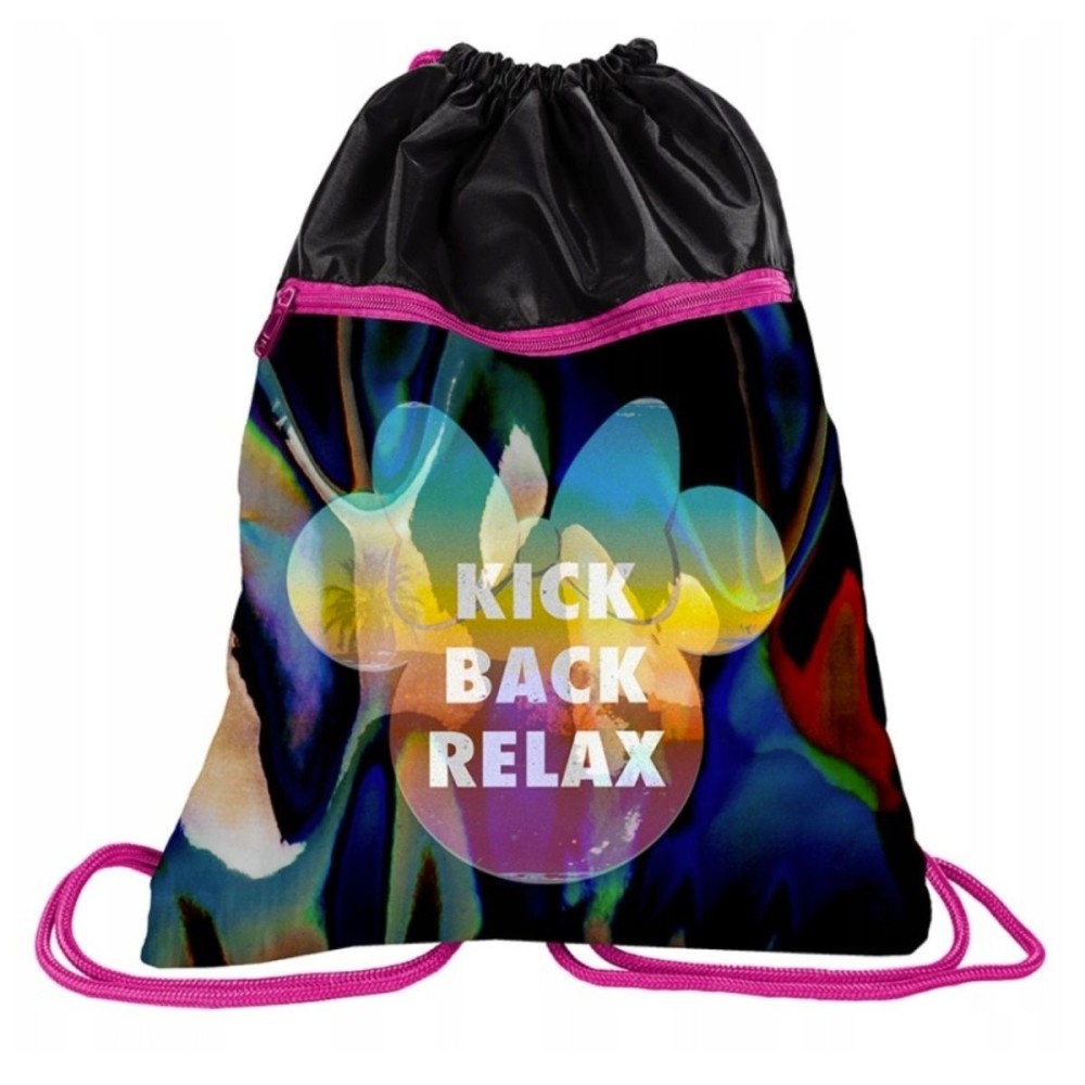 Batoh pytel vak s přední kapsou Minnie tmavý