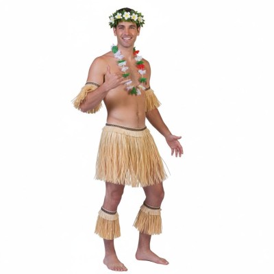 Sada havaj sukně, třásně na ruce a nohy